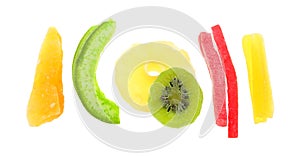 Mix of dried tropical fruit