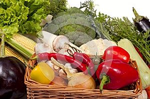 Mix of fresh vegetables