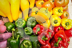 Mix Fresh vegetables. bell pepper sweet pepper capsicu