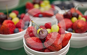 Mix fruit in a basket