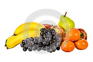 Mix fruit isolated on white background