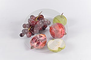 Mix of fruits isolated object