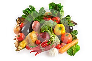 Mix of fruits and vegetables