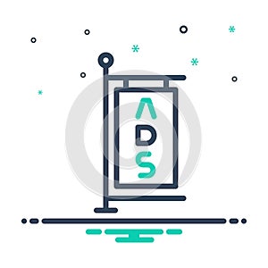 Mix icon for Advertising, ads and placard