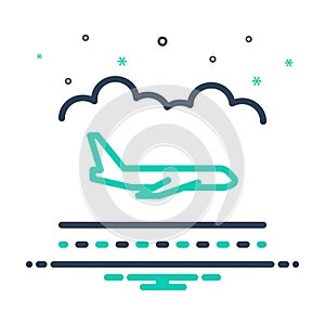 Mix icon for Airlines, airway and skyway