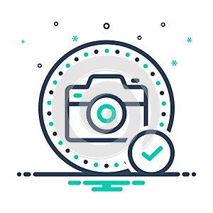 Mix icon for Allowing, benign and photography
