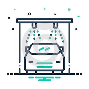 Mix icon for Auto wash, wash and clean