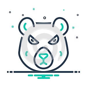 Mix icon for Bear, omnivores animal and grizzly
