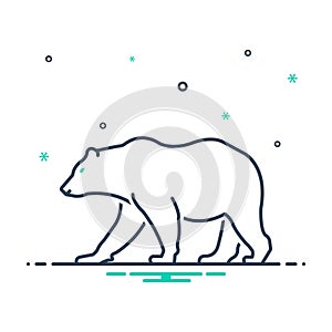 Mix icon for Bear, omnivores and badge