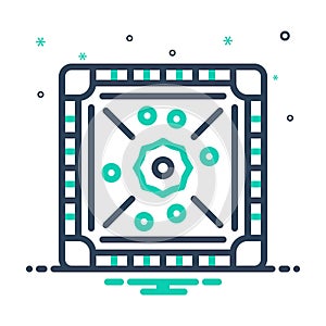 Mix icon for Board Game, carrom and game