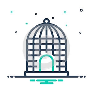 Mix icon for Cage, birdcage and aviary