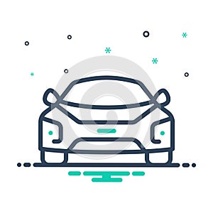 Mix icon for Car, conveyance and motor