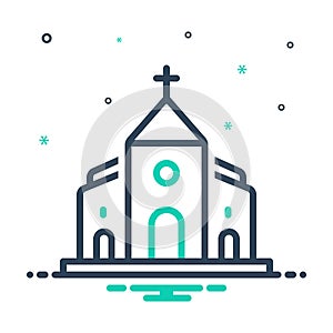 Mix icon for Church, belief and bible