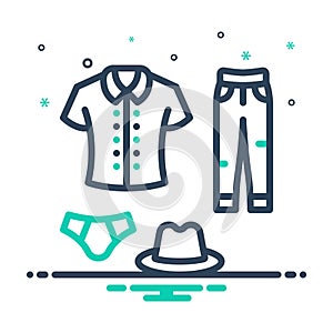 Mix icon for Clothing, man wear and outfit