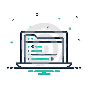 Mix icon for Code, coding and webpage
