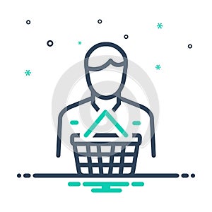 Mix icon for Consumers, buyer and customer