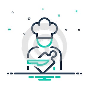 Mix icon for Cook, chef and food