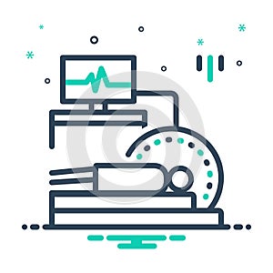 Mix icon for Ct Scan, technology and radiology