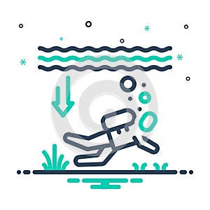 Mix icon for Depth, diving and underwater