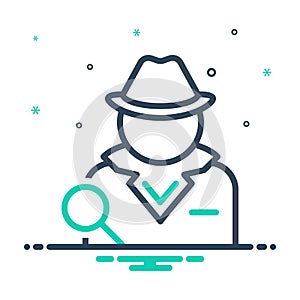 mix icon for Detective, investigator and agent