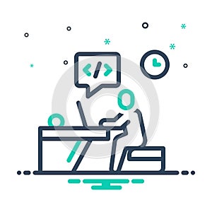 Mix icon for Developer, programming and website