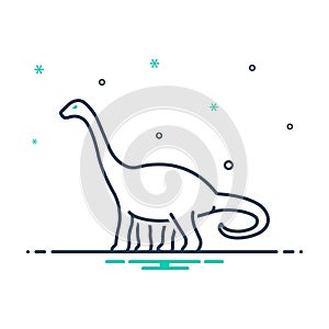 Mix icon for Dinosaur, dangerous and herbivore