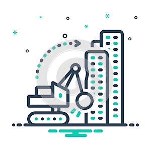 Mix icon for Dismantling, building and demolition