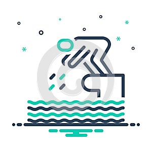 Mix icon for Dive, plunge and jump