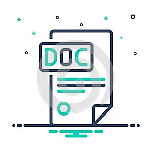 Mix icon for Docs, document and application