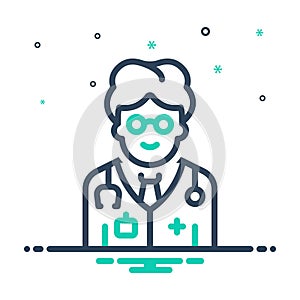 Mix icon for Doctor, physician and tool