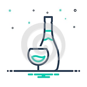 Mix icon for Drink, beverage and bottle
