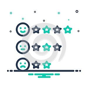 Mix icon for Evaluated, best and feedback