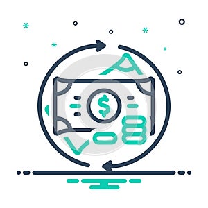 Mix icon for Exchanges, finance and currency