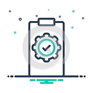 Mix icon for Execute, accomplish and perform