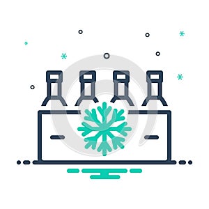 Mix icon for Freeze, steady and refrigerate