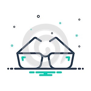 Mix icon for Glasses, eye and optical