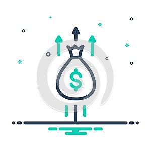 mix icon for Growth, money and riches