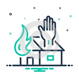 Mix icon for Help, assist and fire