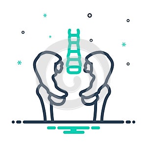 mix icon for Hip, pelvis and skeleton