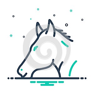 Mix icon for Horse, steed and animal