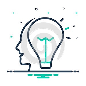 mix icon for Idea, opinion and conclusion