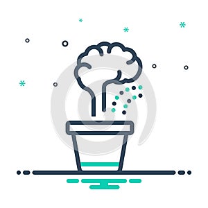 Mix icon for Improvement, brain and development