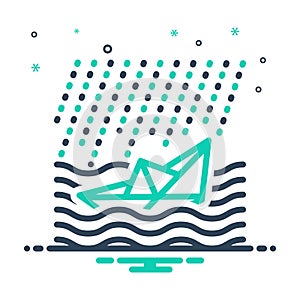 Mix icon for Inefficiencies, inefficiency and ship