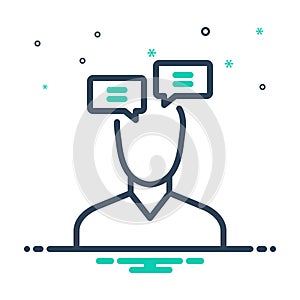 Mix icon for Inner, internal and inside