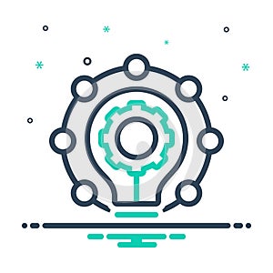 mix icon for Innovation, modernization and novelty