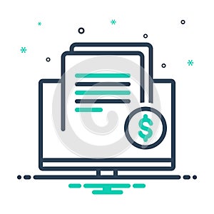 Mix icon for Invoicing, receipt and document