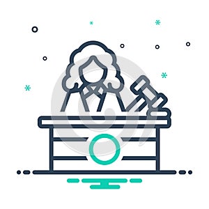 Mix icon for Judge, justice and magistrate