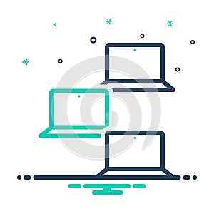 Mix icon for Laptops, computer and desktop