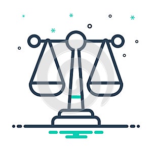 Mix icon for Law, justice and syllogism