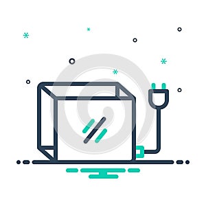 mix icon for Lightbox, voltage and resistance